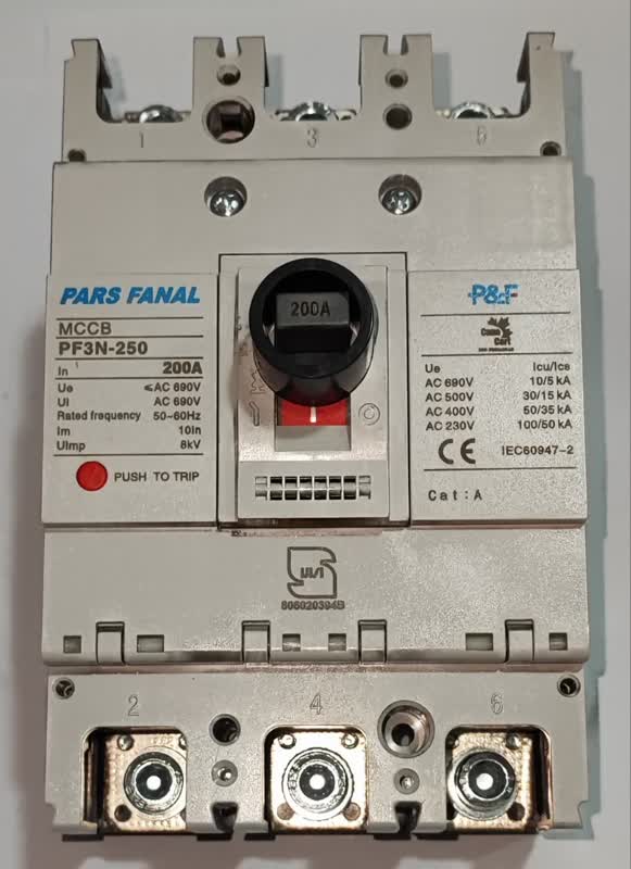 کلید اتوماتیک 160 فیکس پارس فانال با ظرفیت قطع 50