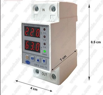 محافظ ولتاژ جریان تکفاز 63 آمپر JBH ( جی بی اچ )