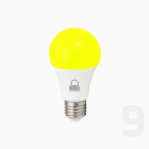 Burux 9 watt colored bulb lamp
